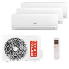 Мультисплит система на 3 комнаты Centek CT-66AMWM-H09/4R3B(FX) x 3 / CT-66AM3-H27/4DR3C
