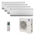 Мультисплит система на 4 комнаты Gree GWH09QCXB-K6DNC2F/I x 4 / GWHD(36)NK6LO(LC)(LH)