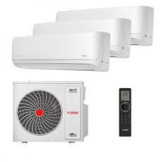 Мультисплит система на 3 комнаты Funai RAM-I-DA25HP.W01/S x 3 / RAM-I-3KG70HP.01/U