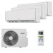 Мультисплит система на 3 комнаты Shuft SFMS/I-07 HB FMI/N8/In/white x 3 / SFMO/I-21 FMI-3/N8/Out