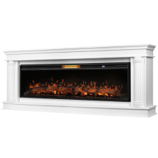 Каминокомплект: Очаг Royal Thermo Aurora RTFP/P-AR60LS, портал Olympia 60, белый