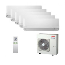 Мультисплит система на 5 комнат Toshiba RAS-B10CKVG-EE x 5 / RAS-5M34G3AVG-E