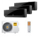 Мультисплит система на 3 комнаты Zanussi ZACS/I-09 HB-BLACK FMI2/N8/In x 3 / ZACO/I-27 H3 FMI2/N8/Out