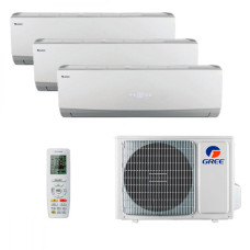 Мультисплит система на 3 комнаты Gree GWH07QAXA-K6DNC2C/I x 3 / GWHD(21)NK6OO (LC)(LH)