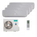 Мультисплит система на 4 комнаты Hisense AMS-09UW4RVETG00(S) x 4 / AMW4-27U4RJC
