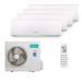 Мультисплит система на 4 комнаты Hisense AMS-09UW4RVEDB00 x 4 / AMW4-36U4RAA