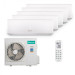 Мультисплит система на 5 комнат Hisense AMS-09UW4RVEDB00 x 5 / AMW5-42U4RTA