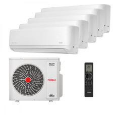 Мультисплит система на 5 комнат Funai RAM-I-DA25HP.W01/S x 5 / RAM-I-5KG120HP.01/U