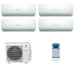 Мультисплит система на 4 комнаты Dantex RK-M07C3N x 4 / RK-4M28HM3E-W