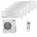 Мультисплит система на 5 комнат General Climate GC-ME07HRi x 5 / GU-M5E42H1