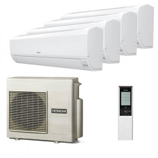 Мультисплит система на 4 комнаты Hitachi RAK-18RPE x 4 / RAM-70NP4E