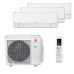Мультисплит система на 3 комнаты Dantex RK-M09PDMI x 3 / RK-3M21HM3E-W