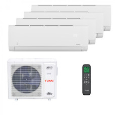 Мультисплит система на 4 комнаты Funai RAM-I-SG30HP.W02/S x 4 / RAM-I-4OK105HP.01/U