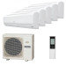 Мультисплит система на 5 комнат Hitachi RAK-15QPE x 5 / RAM-90NP5E