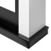 Каминокомплект: Очаг Electrolux Infinity EFP/P-1600ULS N, портал Canto Long белый, черный