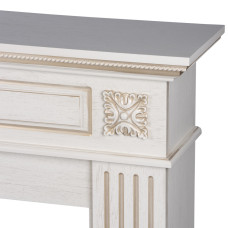 Каминокомплект: Очаг Electrolux EFP/P-3620LS, портал Siena 42/40/36, сл. кость с зол. патиной