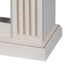 Каминокомплект: Очаг Electrolux EFP/P-3620LS, портал Siena 42/40/36, сл. кость с зол. патиной