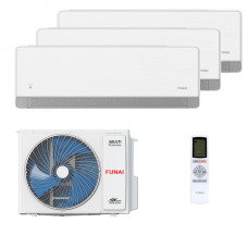 Мультисплит система на 3 комнаты Funai RAM-I-KMS25HP.W01/S x 3 / RAM-I-3OK60HP.01/U