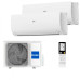 Мультисплит система на 2 комнаты Haier AS25S2SF2FA-W x 2 / 2U40S2SM1FA Flexis Super Match