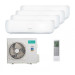 Мультисплит система на 4 комнаты Hisense AMS-09UW4RVETG00 x 4 / AMW4-36U4RAA