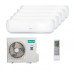 Мультисплит система на 5 комнат Hisense AMS-09UW4RVETG00 x 5 / AMW5-42U4RTA