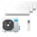 Мультисплит система на 3 комнаты Midea MMFE-09N8D6-I x 3 / M3OA-27HFN8-Q1