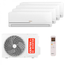 Мультисплит система на 4 комнаты Centek CT-66AMWM-H09/4R3B(FX) x 4 / CT-66AM4-H36/4DR3C