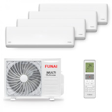 Мультисплит система на 4 комнаты Funai RAMI-SM25HP.D04/S x 3 + RAMI-SM35HP.D04/S / RAMI-4OR80HP.D05/U