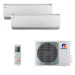 Мультисплит система на 2 комнаты Gree GWH07QAXA-K6DNC2C/I x 2 / GWHD(14)NK6OO (LC)(LH)