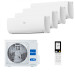 Мультисплит система на 4 комнаты Haier AS25S2SF2FA-W x 4 / 4U85S2SR5FA