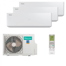 Мультисплит система на 3 комнаты Hisense AS-10UW4RXVQH00AG x 3 / AMW3-18U4RJA