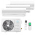 Мультисплит система на 3 комнаты Ecostar KVS-IMR09ST/IN x 2 + KVS-IMR12ST/IN / KVS-3FM24ST/OUT