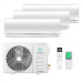Мультисплит система на 3 комнаты Ecostar KVS-IMR09ST/IN x 2 + KVS-IMR12ST/IN / KVS-3FM24ST/OUT