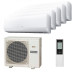 Мультисплит система на 5 комнат Hitachi RAK-18QXE x 5 / RAM-90NP5E