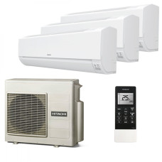 Мультисплит система на 3 комнаты Hitachi RAK-18REF x 2 + RAK-25REF / RAM-53NE3F