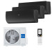 Мультисплит система на 3 комнаты Haier AS25S2SF2FA-B x 2 + AS35S2SF2FA-B / 3U70S2SR5FA