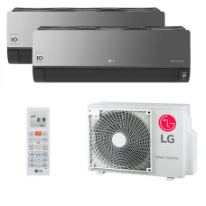 Мультисплит система на 2 комнаты LG AC09BK.NSJR x 2 / MU2R15.UL0