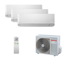 Мультисплит система на 3 комнаты Toshiba RAS-B07CKVG-EE x 3 / RAS-3M18G3AVG-E