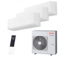 Мультисплит система на 3 комнаты Toshiba RAS-B10G3KVSG-E x 3 / RAS-3M26G3AVG-E