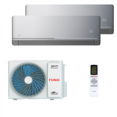 Мультисплит система на 2 комнаты Funai RAM-I-KM30HP.W01/S x 2 / RAM-I-2OK55HP.01/U