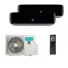 Мультисплит система на 2 комнаты Hisense AMS-09UW4RVETG00(B) x 2 / AMW2-18U4RXC