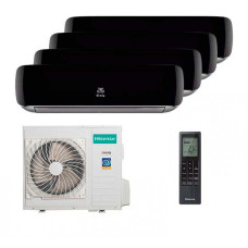 Мультисплит система на 4 комнаты Hisense AMS-09UW4RVETG00(B) x 4 / AMW4-36U4RAA