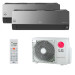 Мультисплит система на 2 комнаты LG AC09BK.NSJR x 2 / MU2R17.UL0