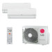 Мультисплит система на 2 комнаты LG PM09SP.NSJ + PM12SP.NSJR0 / MU2R17.UL0