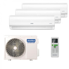 Мультисплит система на 3 комнаты Marsa MRK-T09PA x 3 / MRK-3M27HTPE-W