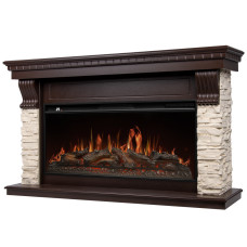 Каминокомплект: Очаг Royal Thermo Aurora RTFP/P-AR40LS, портал Michigan 42/40/36, кам. мол., шп. тем