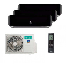 Мультисплит система на 3 комнаты Hisense AMS-09UW4RVETG00(B) x 3 / AMW3-24U4RJC