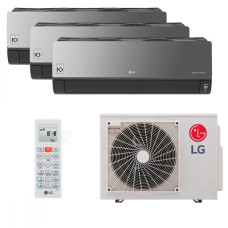 Мультисплит система на 3 комнаты LG AC09BK.NSJR x 3 / MU3R19.U21
