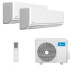 Мультисплит система на 2 комнаты Midea MMAG2-09N8D0-I x 2 / M2OE-18HFN8-Q1