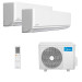 Мультисплит система на 2 комнаты Midea MMAG2-09N8D0-I x 2 / M2OE-18HFN8-Q1